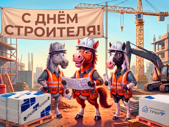 Поздравляем с Днём строителя!