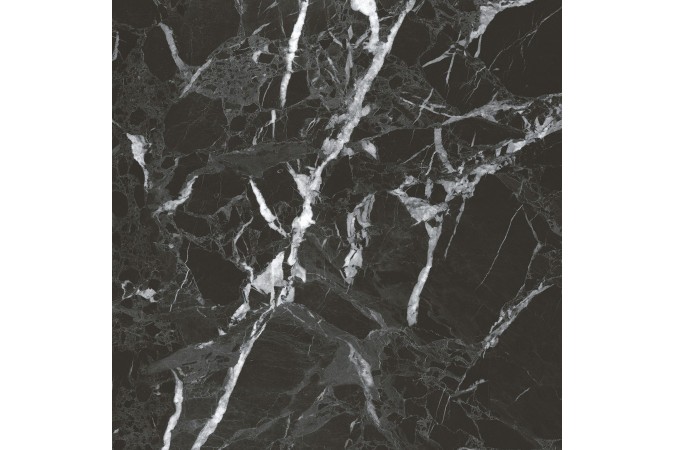 Керамогранит Simbel pitch черно-серый мрамор 60х60