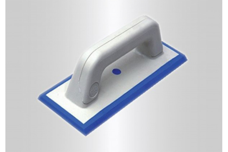 Шпатель резиновый с ручкой для эпоксидной затирки, синяя