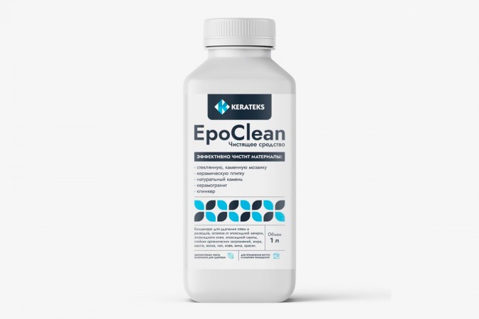 Очиститель от разводов и остатков эпоксидной затирки EpoClean, 0,5 литра