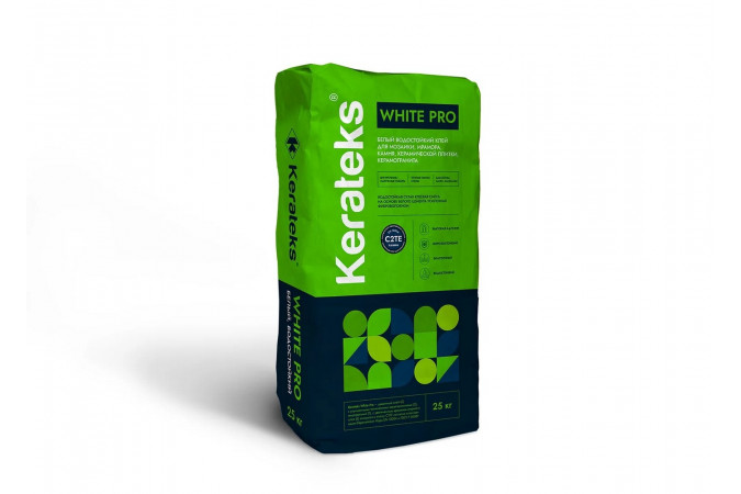 Влагостойкий клей Kerateks White Pro белый 25 кг